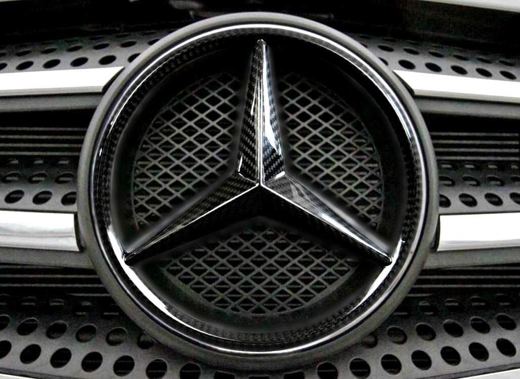 Karbonfaser-Frontgrill-Stern-Logo-Emblem für Mercedes-Benz W463 G-Klasse G-Wagon