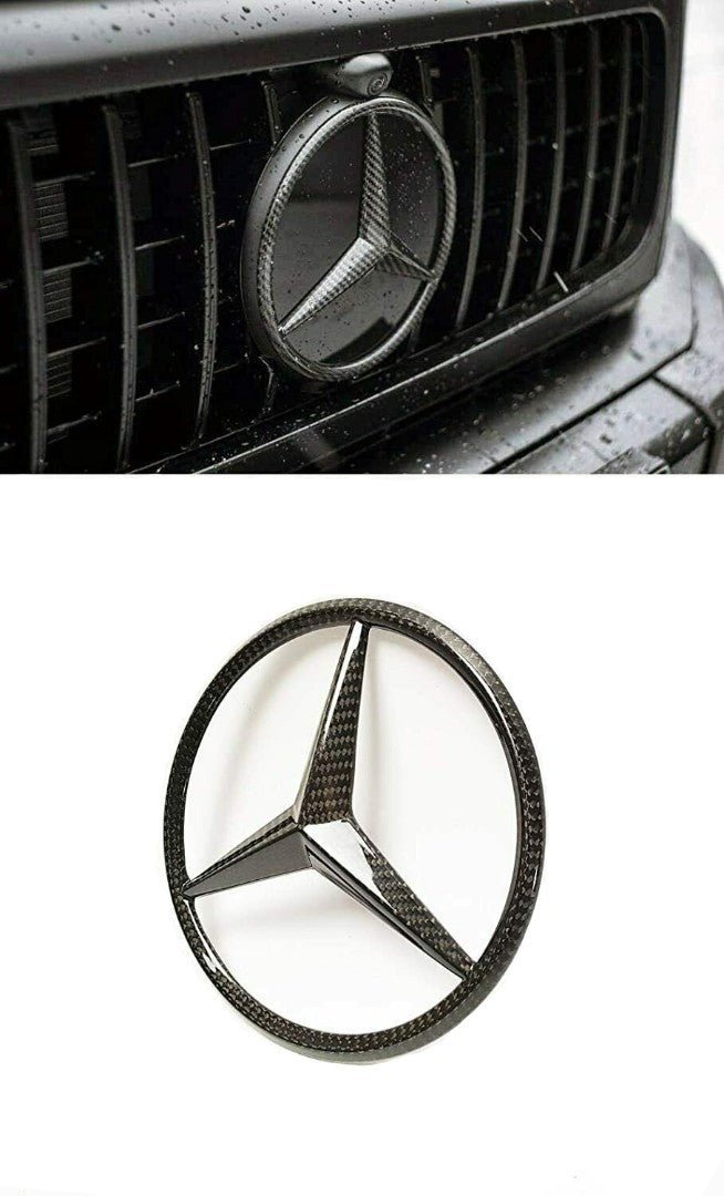 Carbon fiber front grille star style badge logo emblem for Mercedes-Benz W463 G-Class G-Wagon
