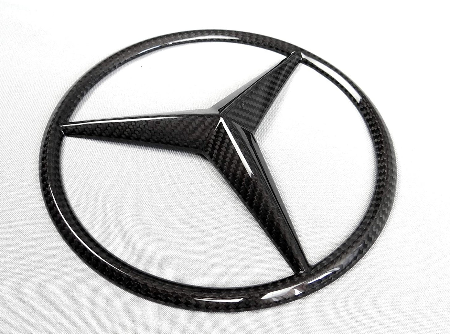 Emblema del logotipo de la insignia del estilo de la estrella de la parrilla delantera de fibra de carbono para Mercedes-Benz W463 Clase G G-Wagon