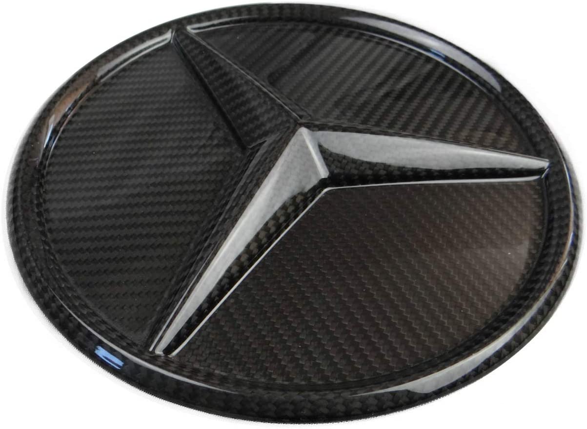 Buy 53 mm Mercedes-Benz steering wheel cap carbon fiber Badge Logo Emblem  1pc (Grey) Online at desertcartSouth Africa