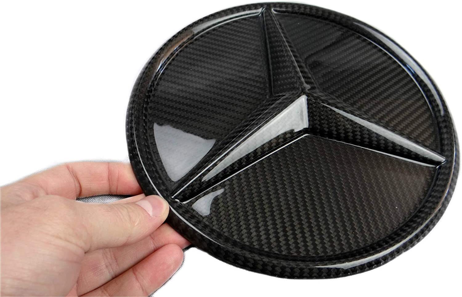 Karbonfaser-Frontgrill-Stern-Stil, solides Abzeichen-Logo-Emblem für Mercedes-Benz W463 G-Klasse G-Wagon