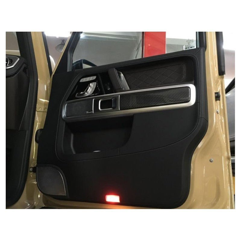 Carbon fiber interior door armrest trim covers for Mercedes G-class W463A