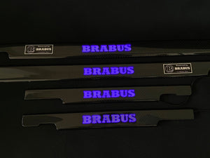 Kohlefaser-LED-beleuchtete Brabus-Einstiegsleisten, 4 Stück, für Mercedes-Benz G W463