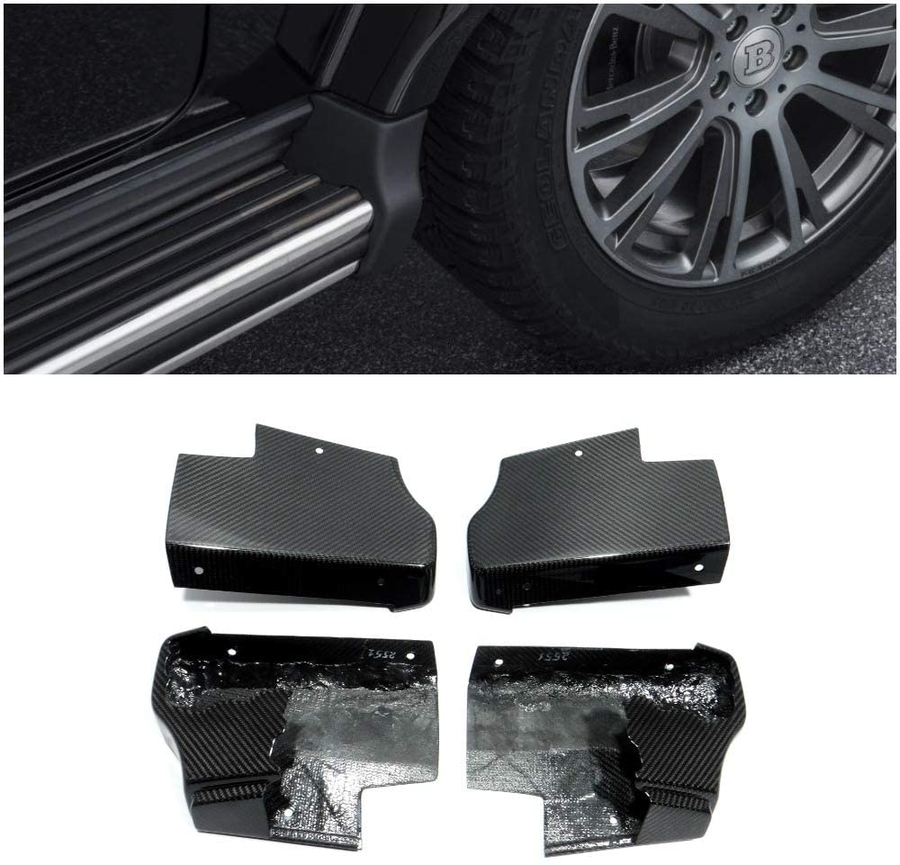 Carbon fiber side steps corner flaps edges for Mercedes-Benz W463a W464