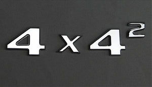 Chrome 4x4 Squared Badge Trunk Emblem for Mercedes G Wagon W463 4x4