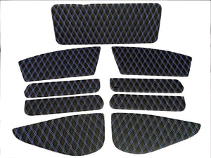 Eco leather interior inserts trim with Brabus badges for door panels Mercedes-Benz W463