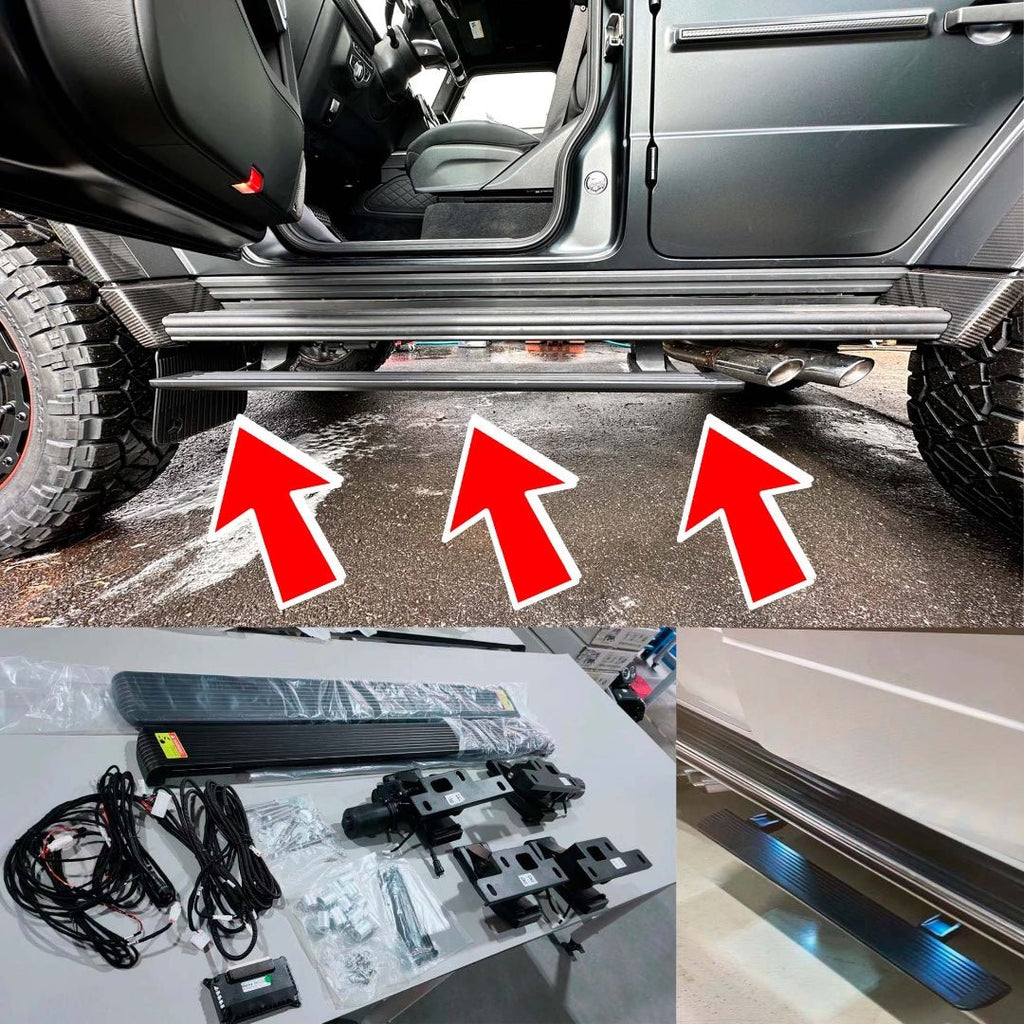 Electric running boards short side steps with LEDs for Mercedes-Benz W463A W464 G-Class