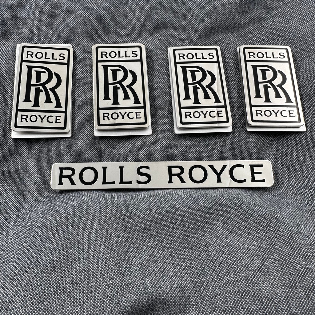Fußmatten-Emblems, Abzeichen, Logo, 5-teiliges Set für Rolls Royce