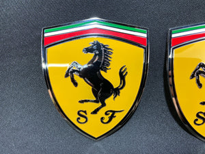 Für Ferrari 360 Modena, gelbe Seitensäule, Metall-Emblem-Abzeichen-Set