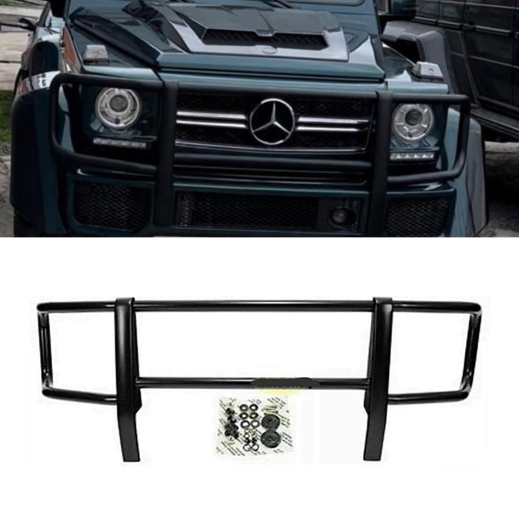 Front bumper guard stainless steel black for Mercedes-Benz G-Wagon W463 with AMG bumper 2013+