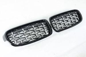 Front grille M-Look black diamond for BMW 3 Series F30 2011-2017