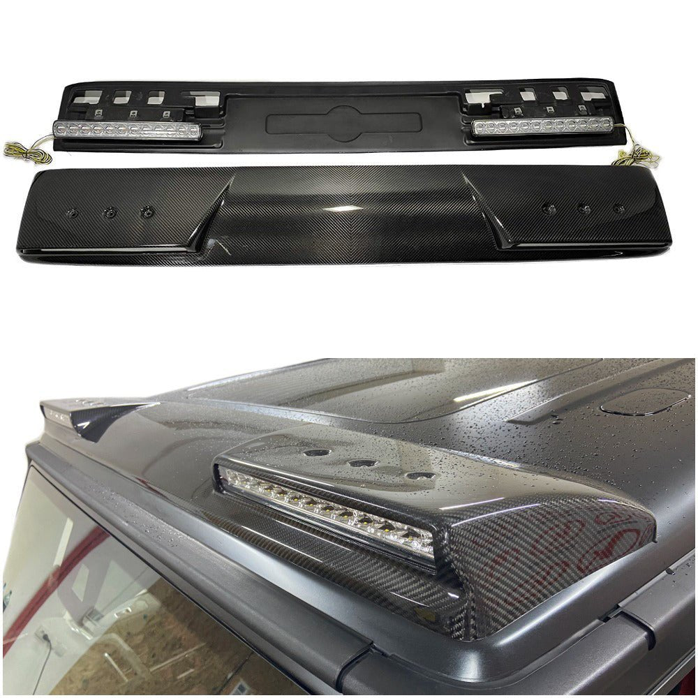 Front roof carbon spoiler with LEDs for Mercedes W463A W464