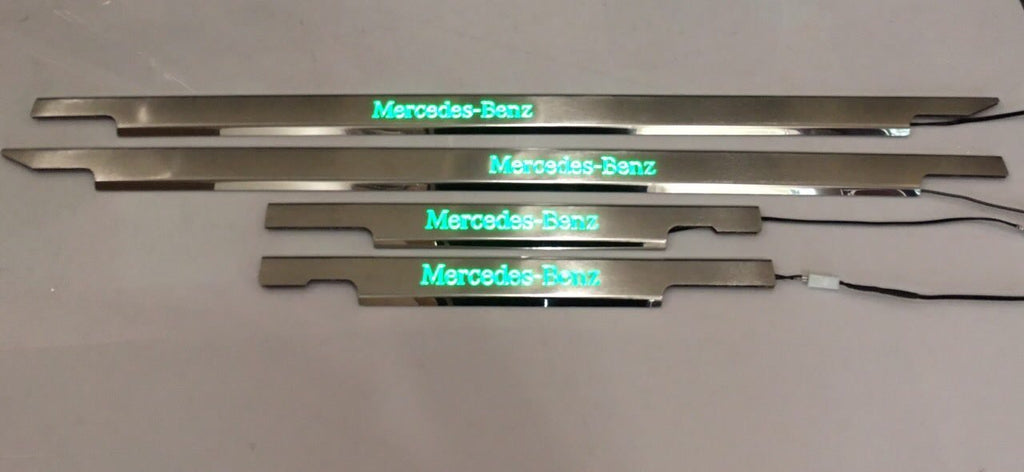 Umbrales de puerta iluminados con LED verdes 4 o 5 piezas para Mercedes-Benz Clase G W463