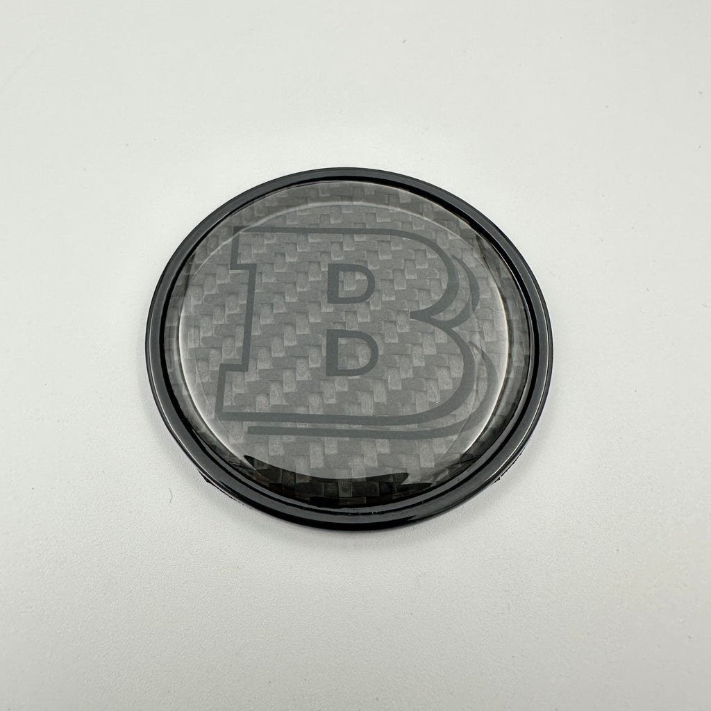 For Mercedes S E C G GT Brabus ROCKET Black Red Carbon + Metallic Emblem  Badge — Kubay Design