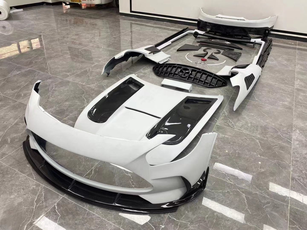 Kit de carrocería GT R de fibra de carbono + fibra de vidrio para Mercedes-Benz AMG GT Coupe C190