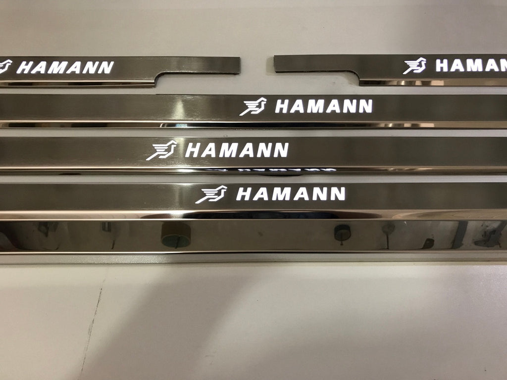 Umbrales de puerta con iluminación LED Hamann 4 o 5 piezas para Mercedes-Benz Clase G W463