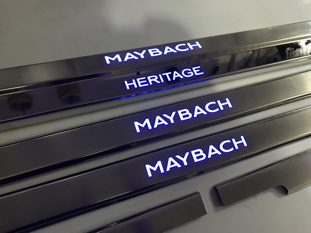 Umbrales de puerta iluminados con LED Maybach Heritage 4 o 5 piezas para Mercedes-Benz Clase G W463