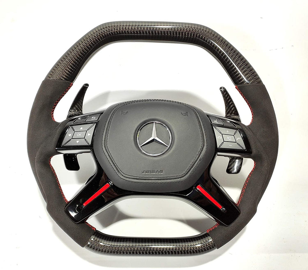 Mercedes-Benz Carbon Alcantara Steering Wheel G-Wagon GL ML Class W463 X166 W166