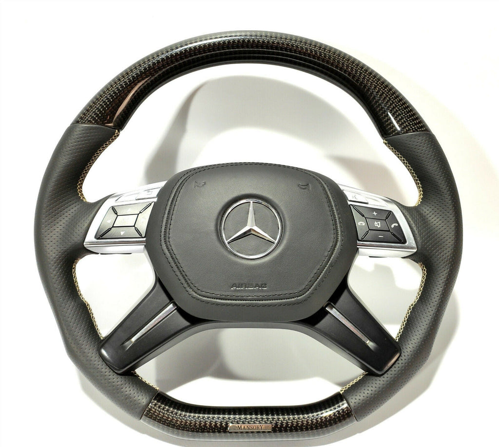Mercedes-Benz Steering Wheel Carbon Fiber G-Wagon GL ML W166 W463 Mansory Style