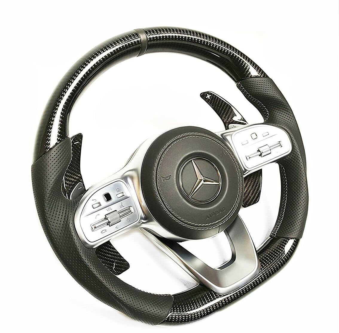 Mercedes-Benz W222 W463A G63 G500 Steering Wheel Carbon Leather Paddle Shifts