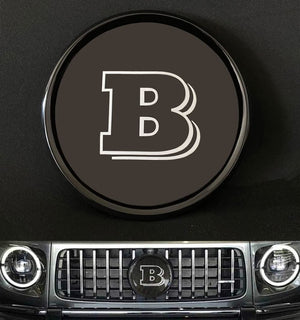 Mercedes-Benz W463A W464 G-Class G-Wagon front grille black gloss Brabus style badge logo emblem Grey