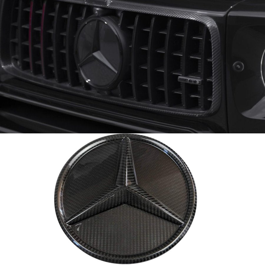 Mercedes-Benz W463a W464 G-Class G-Wagon G63 G55 front grille carbon fiber Star style badge logo emblem