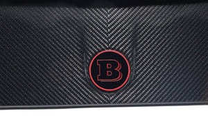 Metallic 2-component black with red Brabus badge logo emblem for hood scoop Mercedes-Benz W463 W463A W464 G-Class