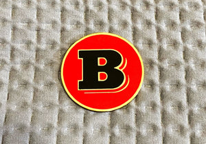 Metallic Brabus 55mm round red emblem badge logo for Mercedes W463 W463A G Wagon