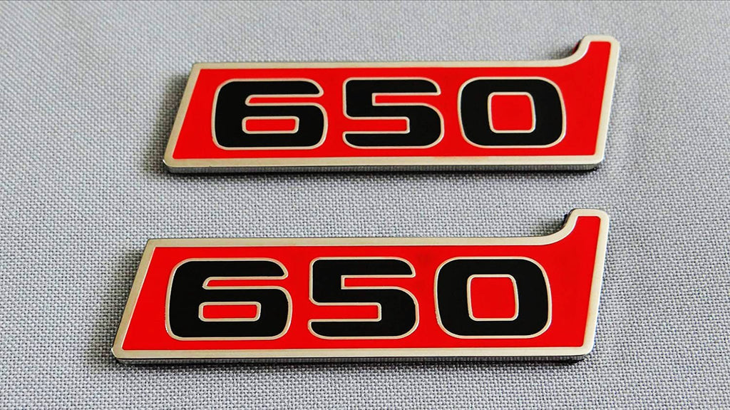 Insignias de logotipo de emblema de guardabarros Brabus 650 de Metal para Mercedes-Benz W463 W463A Clase G