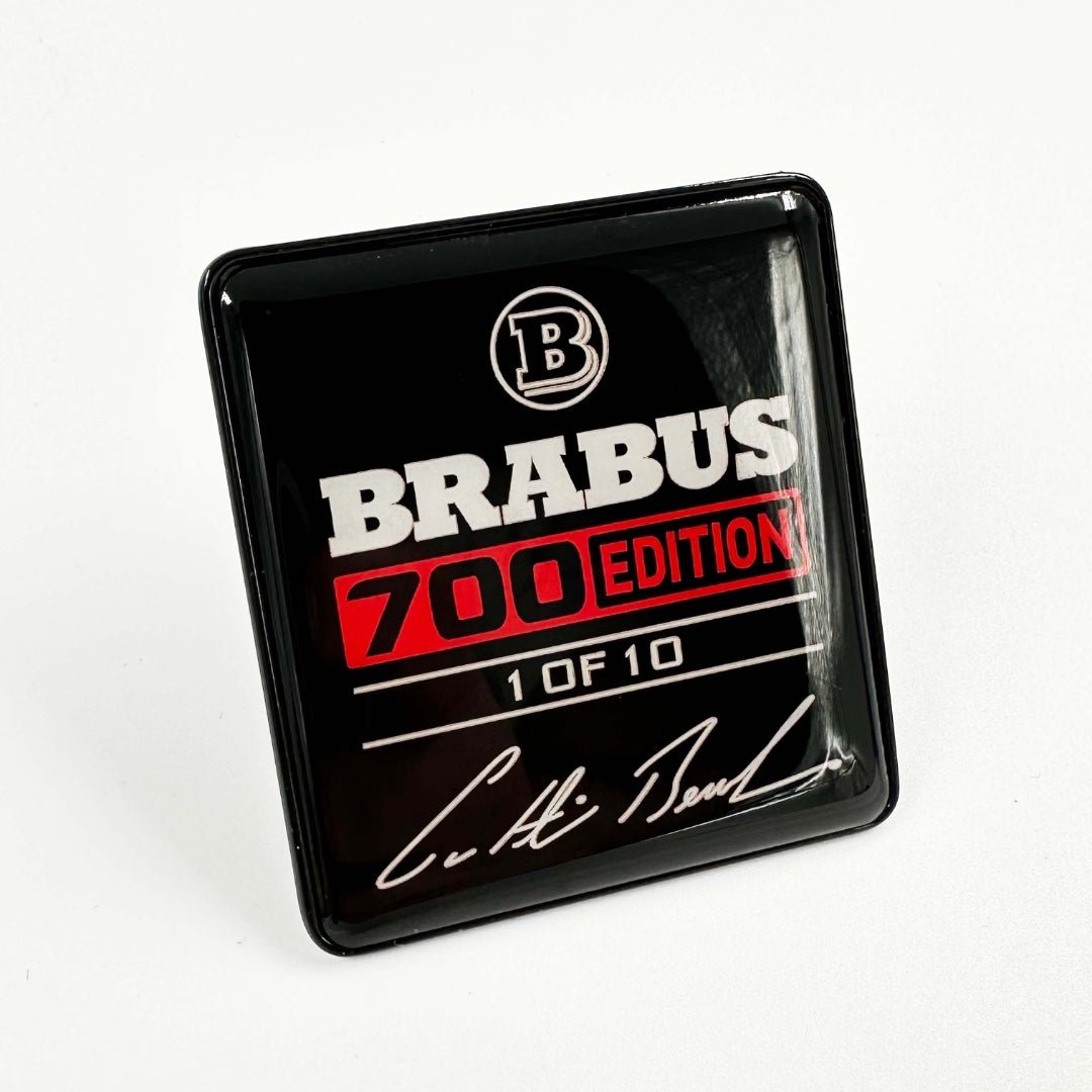 Metal Brabus 700 edition 1 of 10 Red seats emblem badge logo set for Mercedes-Benz W463A G-Class