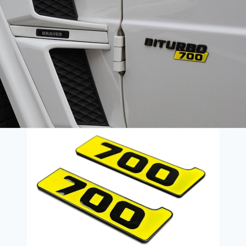 Brabus 700 W-Logo-Plaketten aus Metall für die Mercedes-Benz W463 W463A G-Klasse