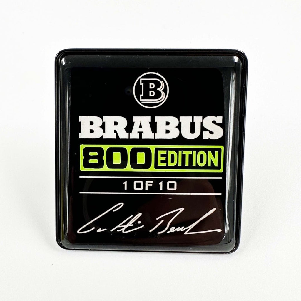 Metall Brabus 800 Edition 1 von 10 Grüne Sitze Emblem Abzeichen Logo-Set für Mercedes-Benz W463A G-Klasse 