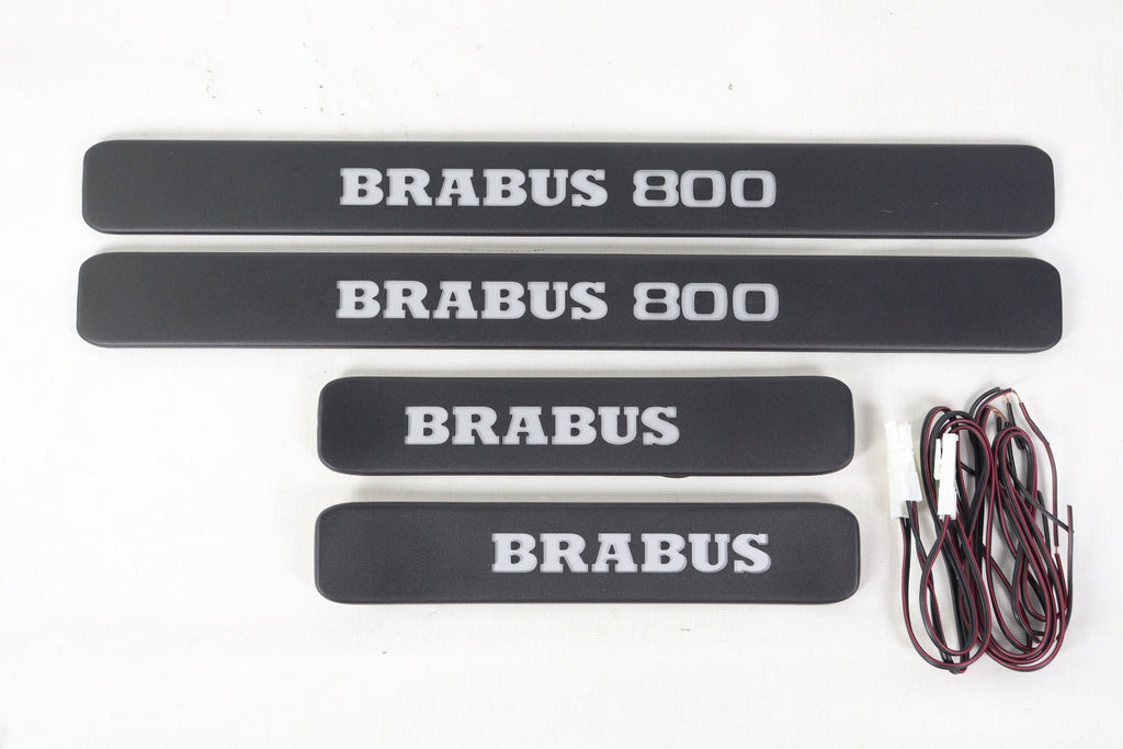 Metal Brabus 800 LED White Illuminated door sills for Mercedes-Benz W463A W464 G-Class