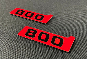 Metal Brabus BITURBO 800 Side Plate logo badges set for Mercedes-Benz W463 W463A
