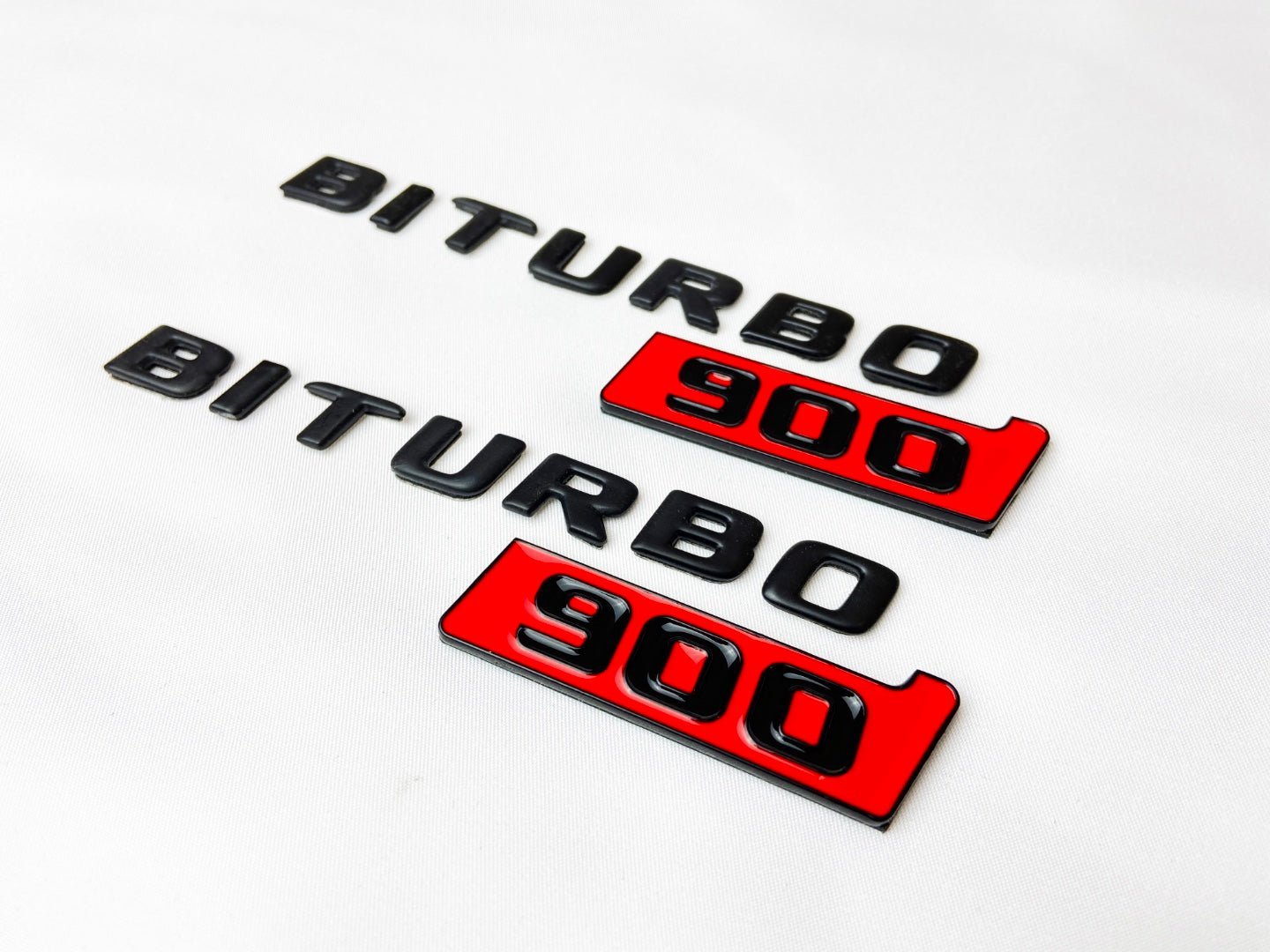 Metallic Brabus Biturbo 900 emblem logo badges set for Mercedes-Benz W463 W463A G-Class