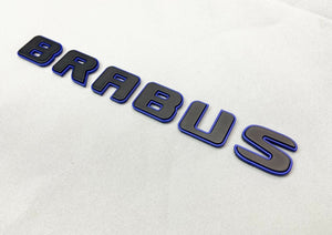 Metallic Brabus ROCKET blue black emblems badges set for Mercedes-Benz G-Class W463 W463A