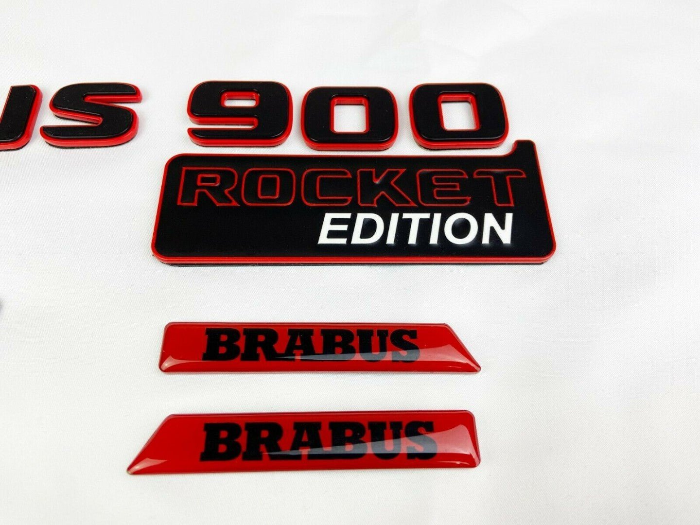 Metallic Brabus Rocket G900 style emblem badges set for Mercedes-Benz W463 W463A W464 G-Class