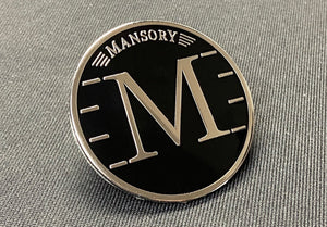 Metallic Mansory style exterior logo badge 58mm for Mercedes-Benz W463 W463A