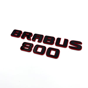 Metallic RED Brabus 800 emblems badges set for Mercedes-Benz G-Class W463 W463A W464