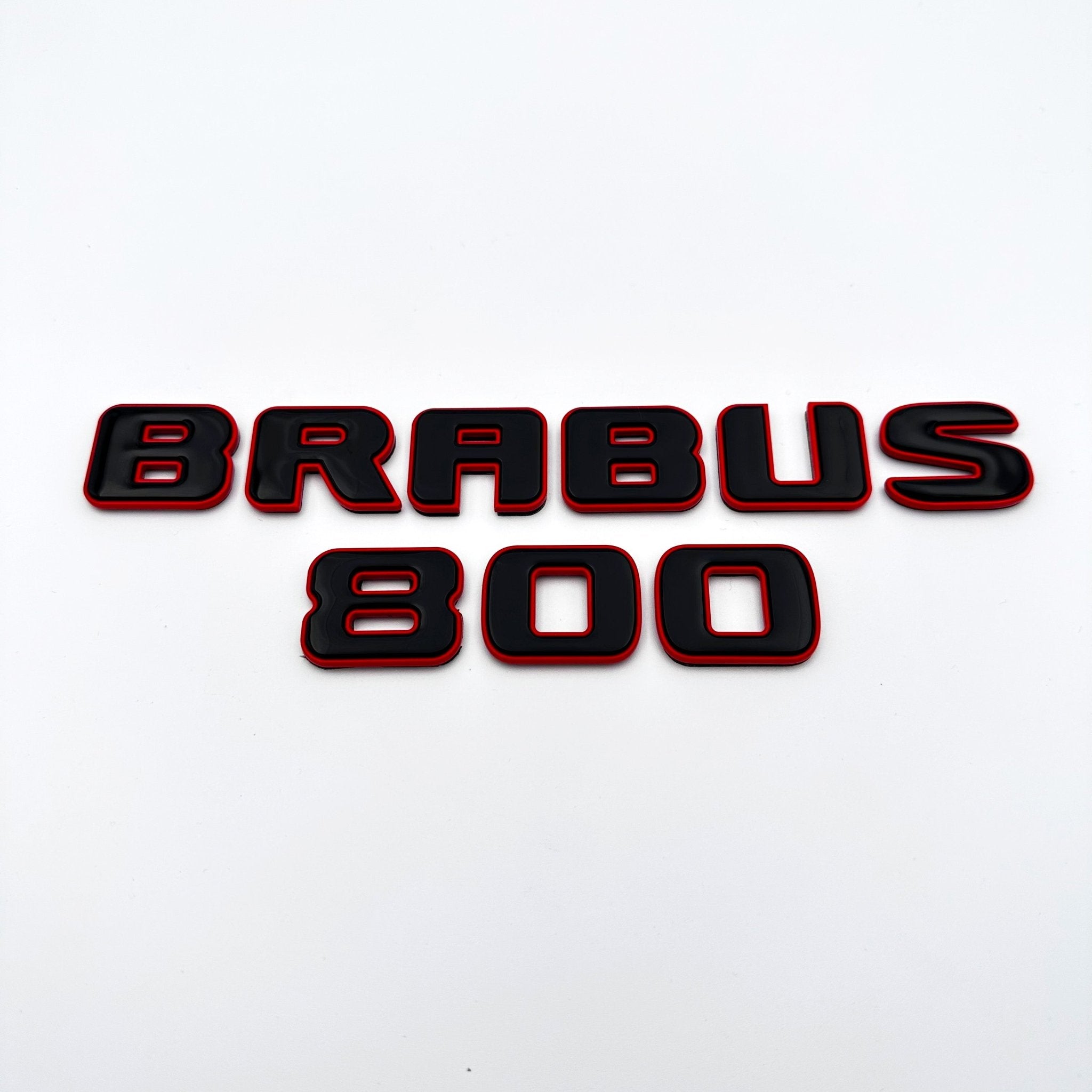 Metallic RED Brabus 800 emblems badges set for Mercedes-Benz G-Class W463 W463A W464