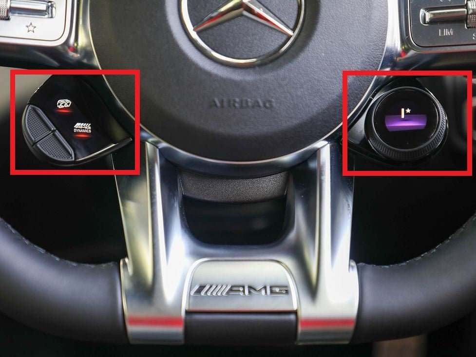 Interruptor de paleta deportiva en el volante OLED para todos los volantes AMG 2018+