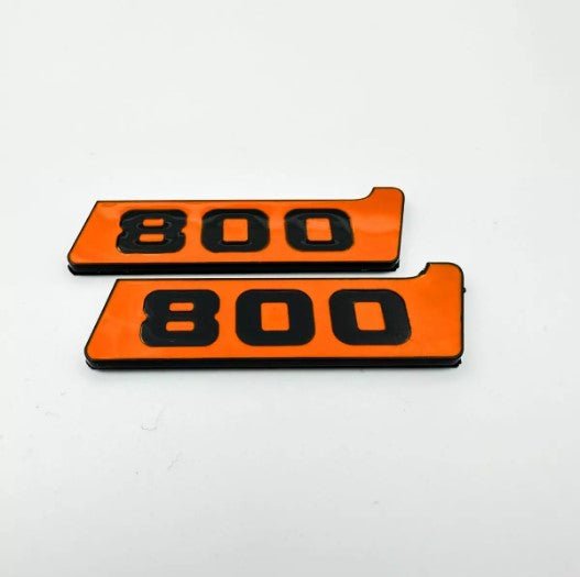 Orange Metal Brabus BITURBO 800 Side fenders badges set for Mercedes-Benz W463 W463A
