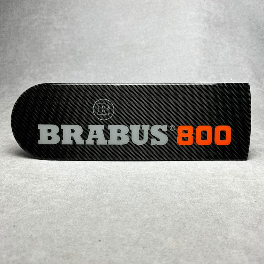 Emblem für Reserveradabdeckung hinten Brabus 800 Orange Kohlefaser für Mercedes-Benz W463 W463A W464 G-Wagon