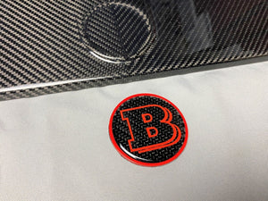 Red BRABUS B 3D Car Front Grill Emblem Badge Fit W205 W213 X253 W176 X204