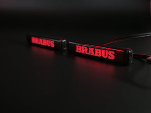 Red Brabus LED emblem for fender inserts Brabus Widestar body kit Mercedes W463A