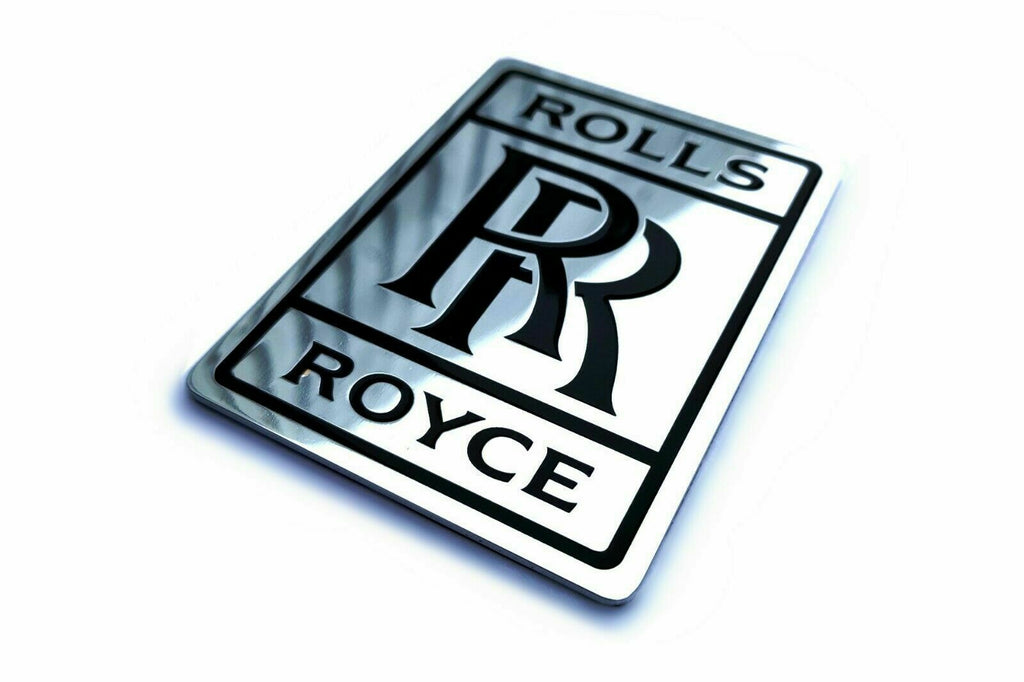 Rolls Royce Ghost Phantom Emblem Badge Chrome Gloss Metal Hood Trunk Big Sign