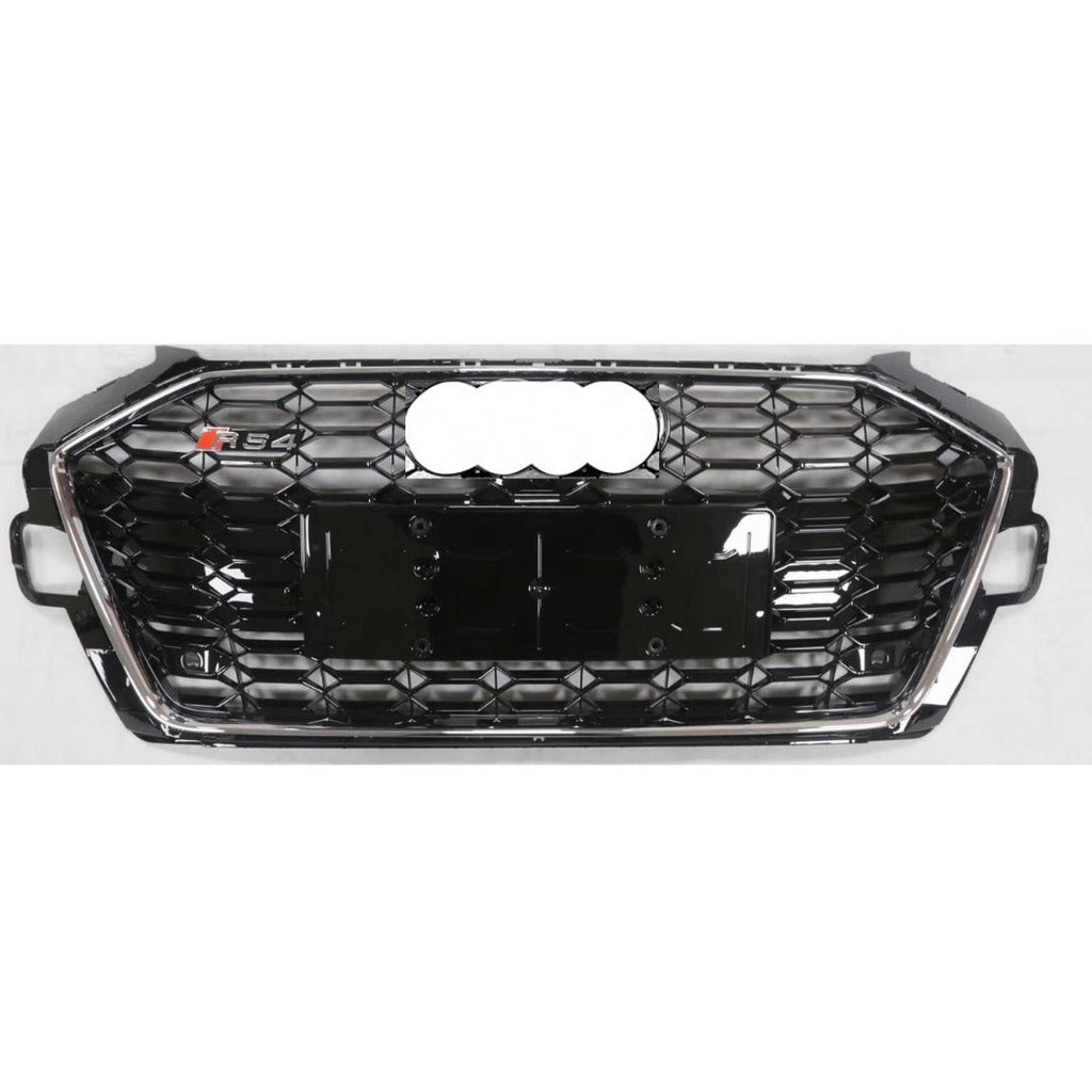 RS4 Chrome Black front bumper radiator grille for Audi A4 S4 B9.5 2020+