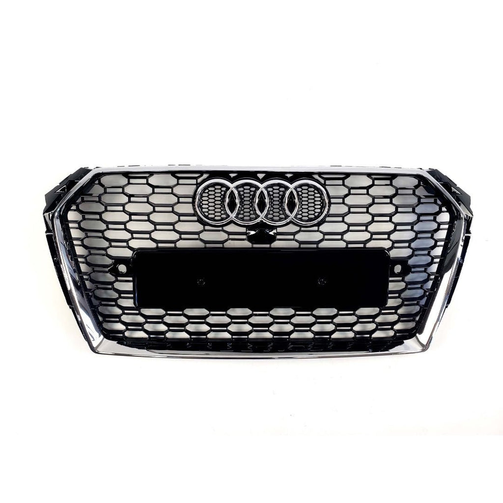 RS4 chrome black quattro front bumper radiator grille for Audi A4 S4 B9 2015-2019