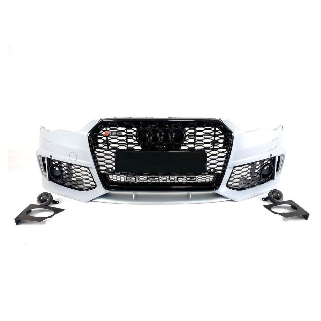RS6 front bumper with radiator grill for Audi A6 С7 2015-2018