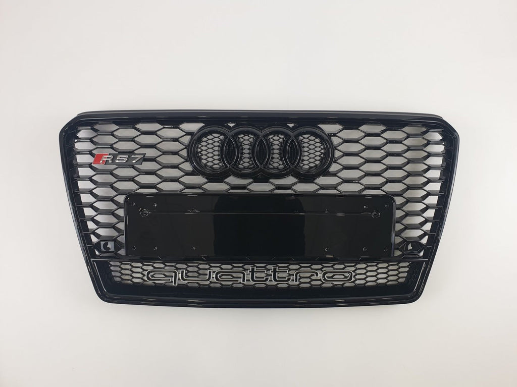 RS7 front bumper radiator grille black QUATTRO for Audi A7 4G 2010-2014